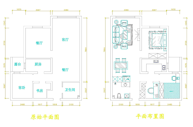嘉都小區88平米純南戶型